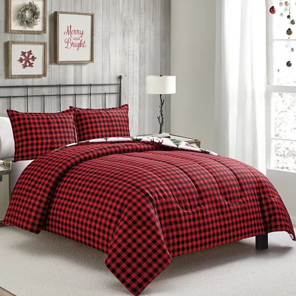 Sunham Plaid Deer Reversible 3-Pc. Comforter Sets NIP - Picture 5 of 9